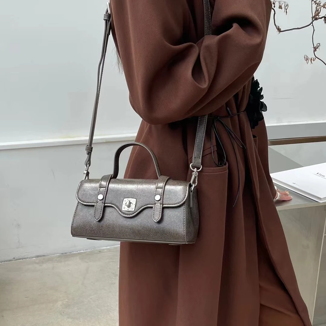 【Show Mi】BD-HA1115-暗灰-轻奢小众时尚百搭女士包包sm