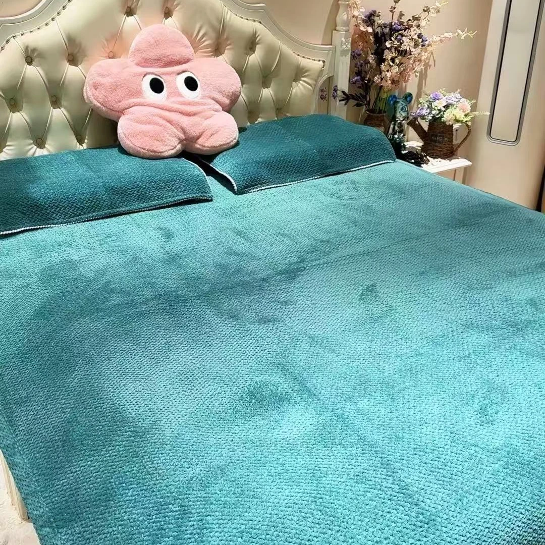 [单床盖]冬季菠萝绒床盖