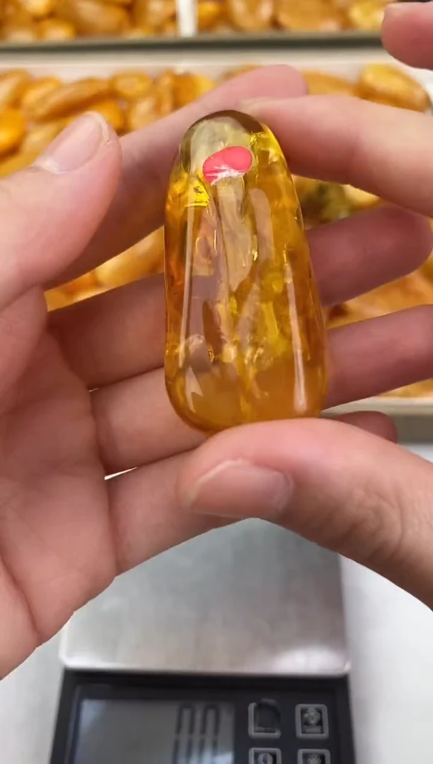 裸石琥珀未镶嵌天然琥珀蜜蜡