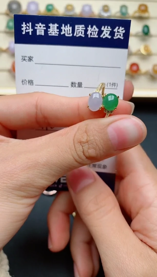 【闪购商品】翡翠戒指银S925镶嵌...............