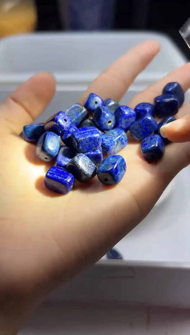 未镶嵌颈饰玛瑙/玉髓w2981青金石随形12mm*10颗