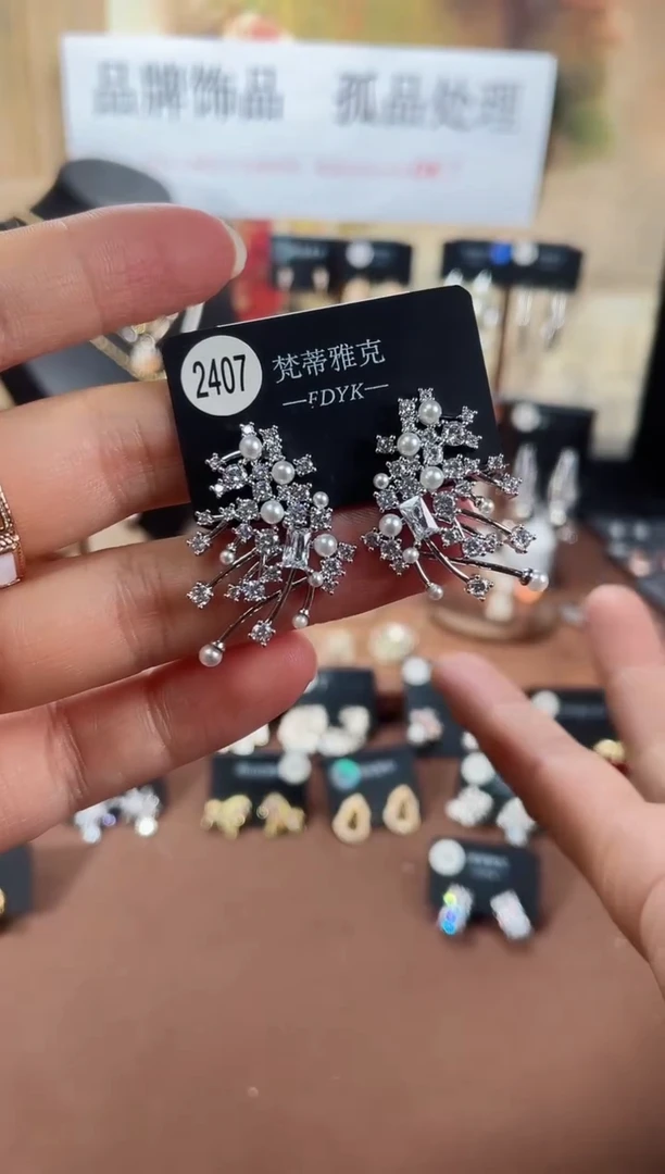 合金925银锆石梵2407