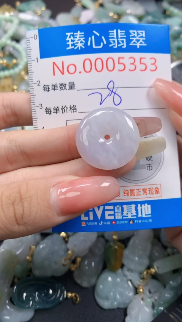 翡翠未镶嵌颈饰5353