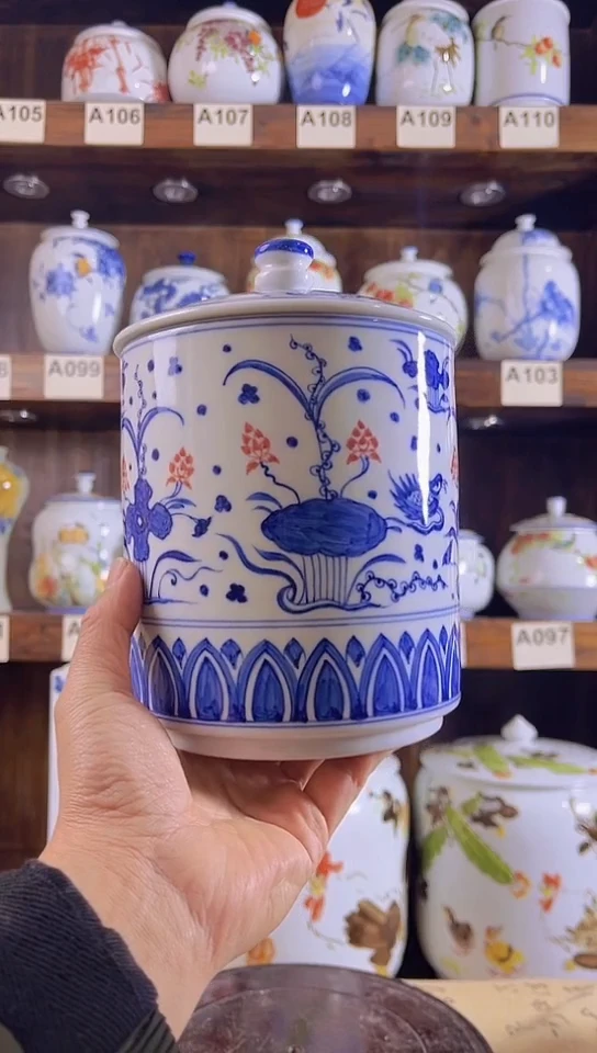 迎君陶瓷纯手工手绘     瑕