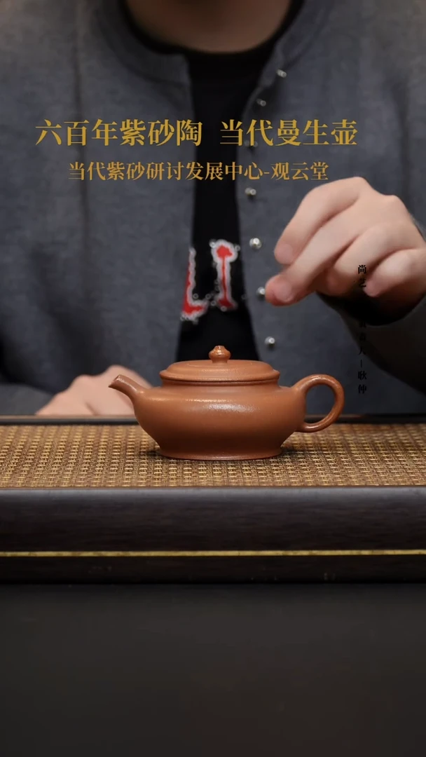 茶壶紫砂紫砂茶壶 鹅黄降坡 虚扁