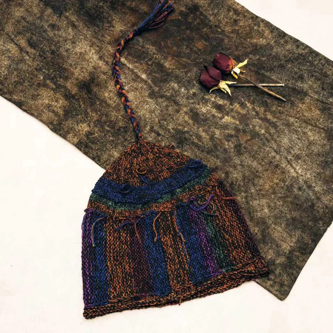 【大漂亮推荐】疯子张2025年新款花线羊毛帽#08590