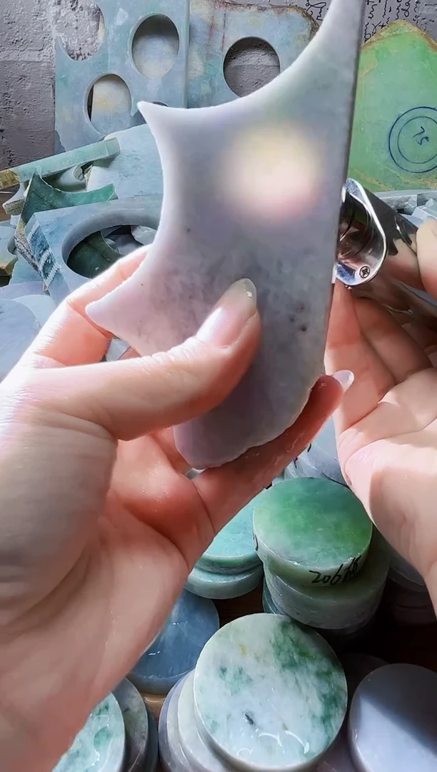 裸石翡翠天然翡翠A货414