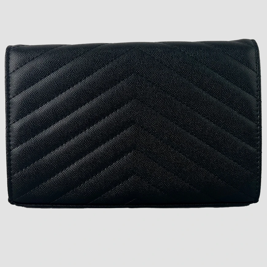 （澜奢女包）Y226信封包新款手拿单肩斜跨黑色女包