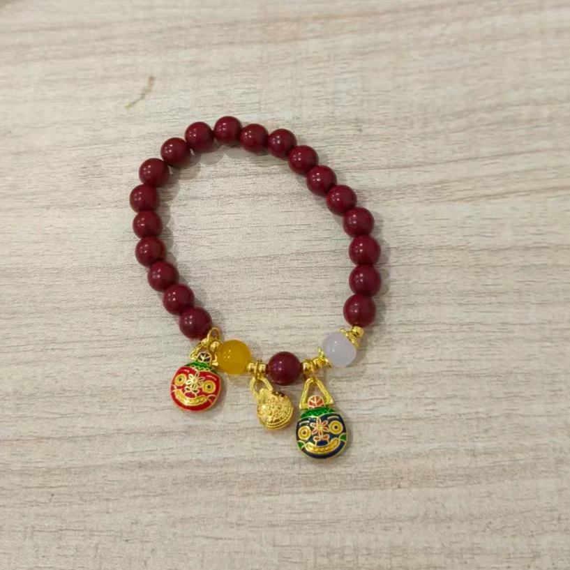 含辰砂工艺品s1692 天然辰砂单圈手串【无礼盒】