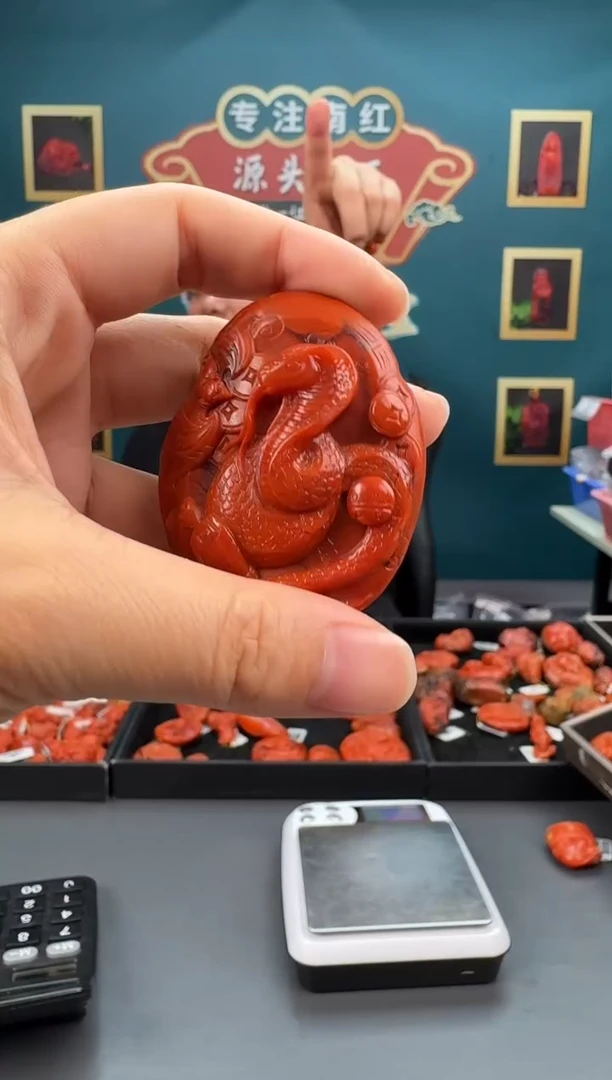 南红玛瑙雕刻未镶嵌085ZB0604产品一个