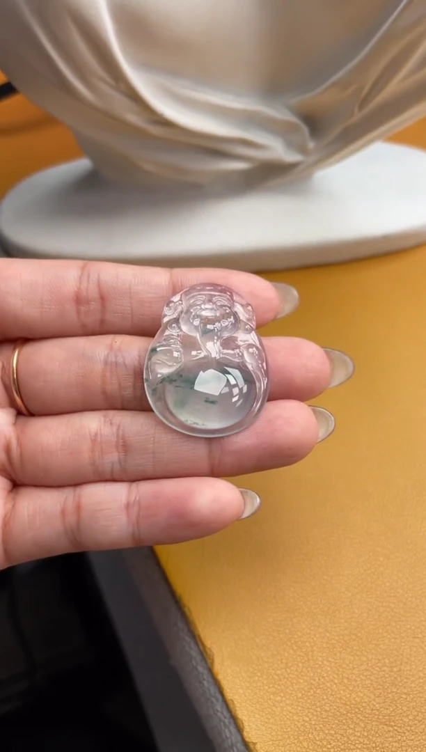 翡翠未镶嵌吊坠(不含链)财神 33 25.5 6.2