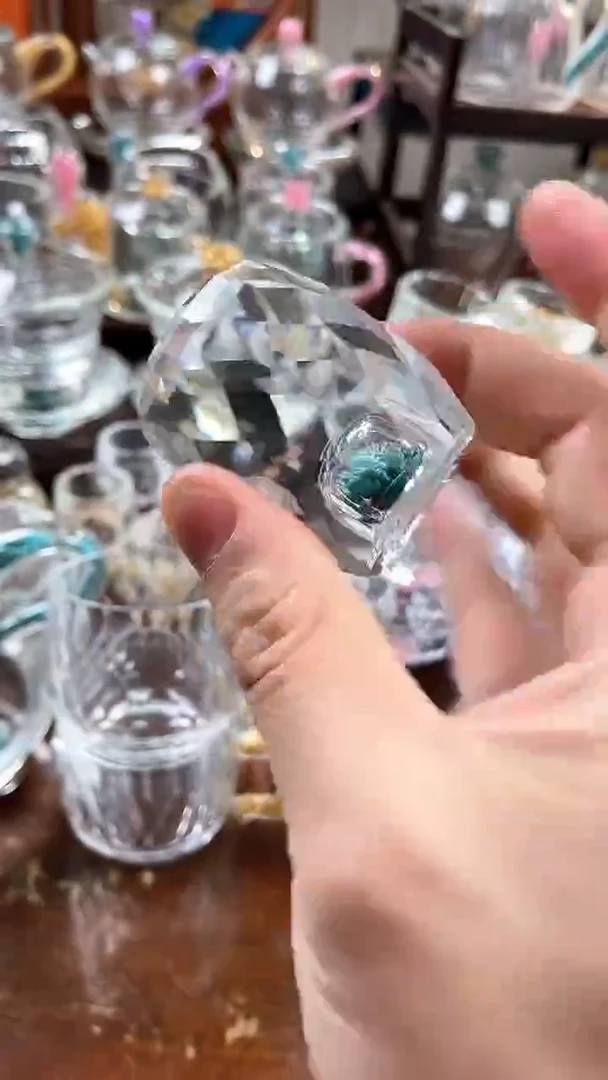 【闪购商品】玺宴新款水晶盖置绿松石