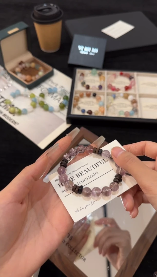 合金手链水晶紫葡萄x2773