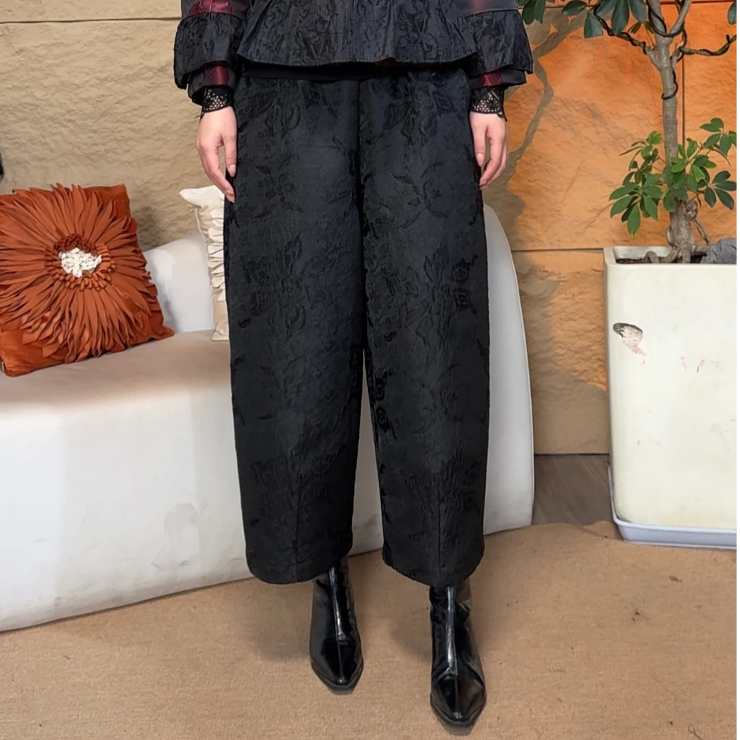 清静语qjy24068加绒冬季保暖茧型加绒裤