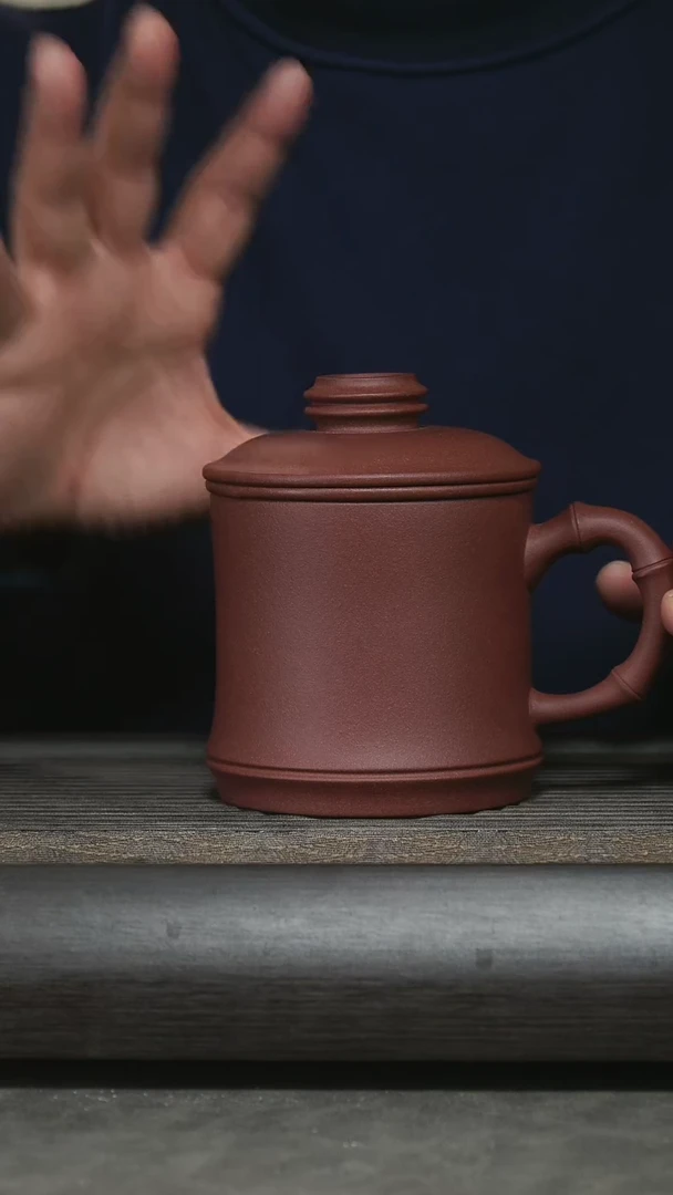 【闪购商品】紫砂茶杯三件套盖子通的@@GB01268