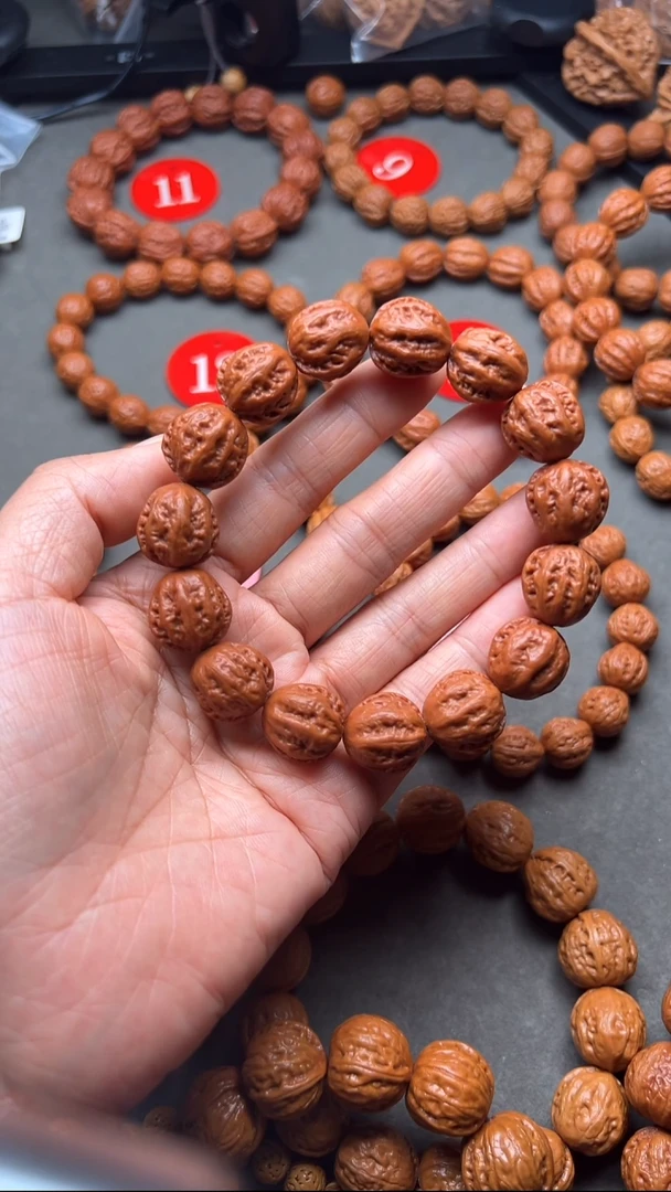 手串文玩核桃老*呀粗筋八棱