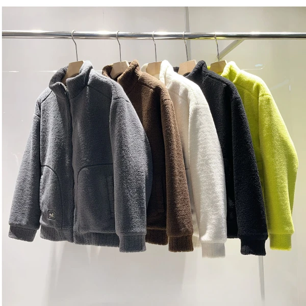 『清货』90绒双面颗粒绒加绒防寒保暖外套情侣百搭休闲衣 969