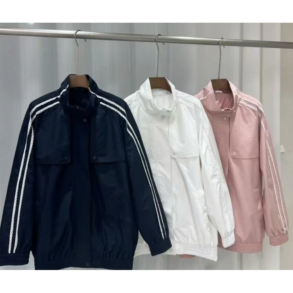 DEZI宝藏衣橱立领白花边袖外套HD09582066