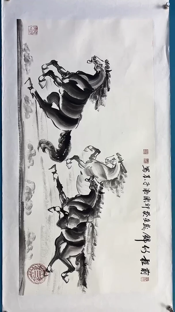 【闪购商品】绘画邓志标骏马系列7