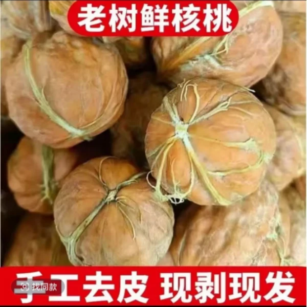 【1-5斤密云老树鲜核桃】湿核桃手工去皮 老树鲜果 鲜香甜嫩