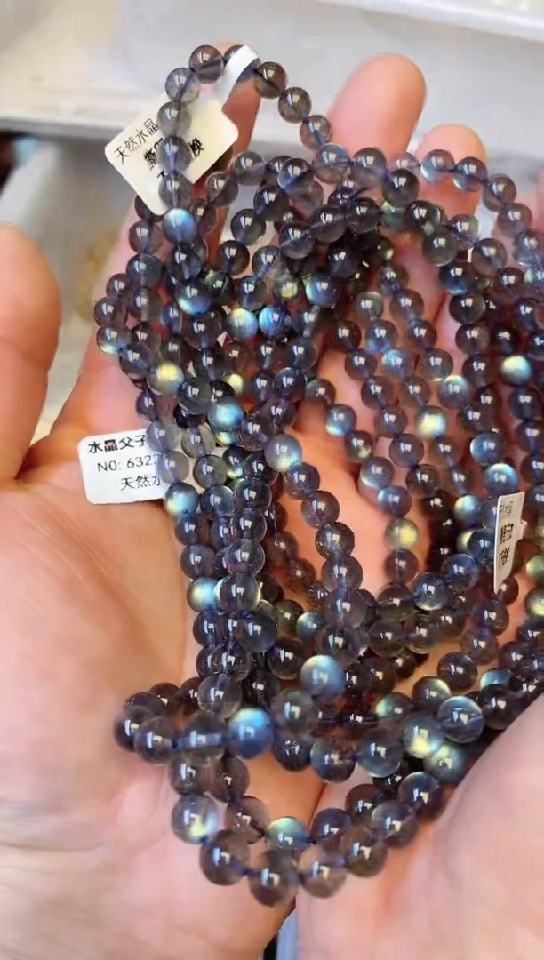 【闪购商品】拉长石手链未镶嵌b35 灰月光多圈6mm+ 多样性发其一