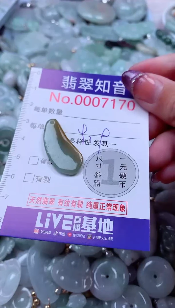 翡翠未镶嵌吊坠(不含链)7170