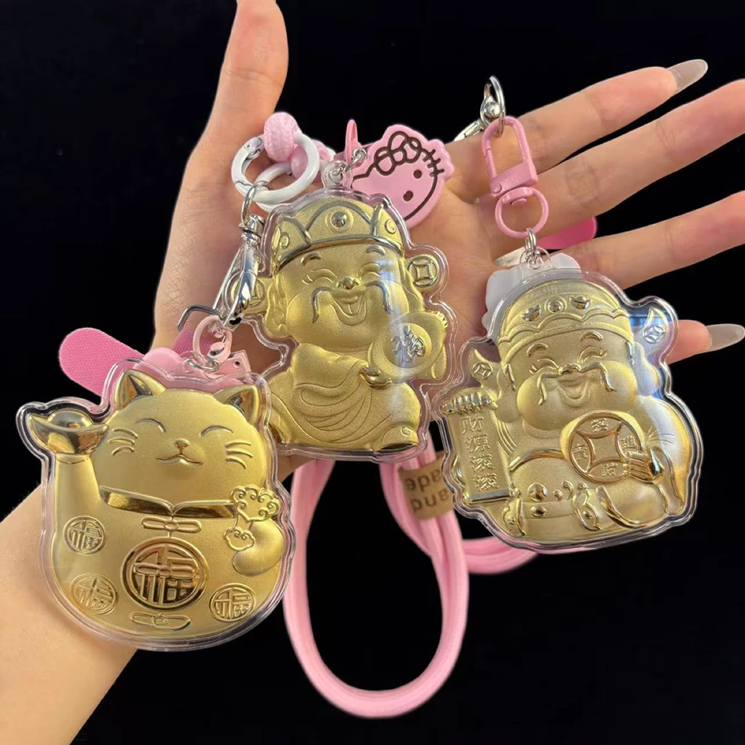 含金工艺品20mg金【财爷爷/福爷爷】手机包包钥匙扣挂件送女友七夕