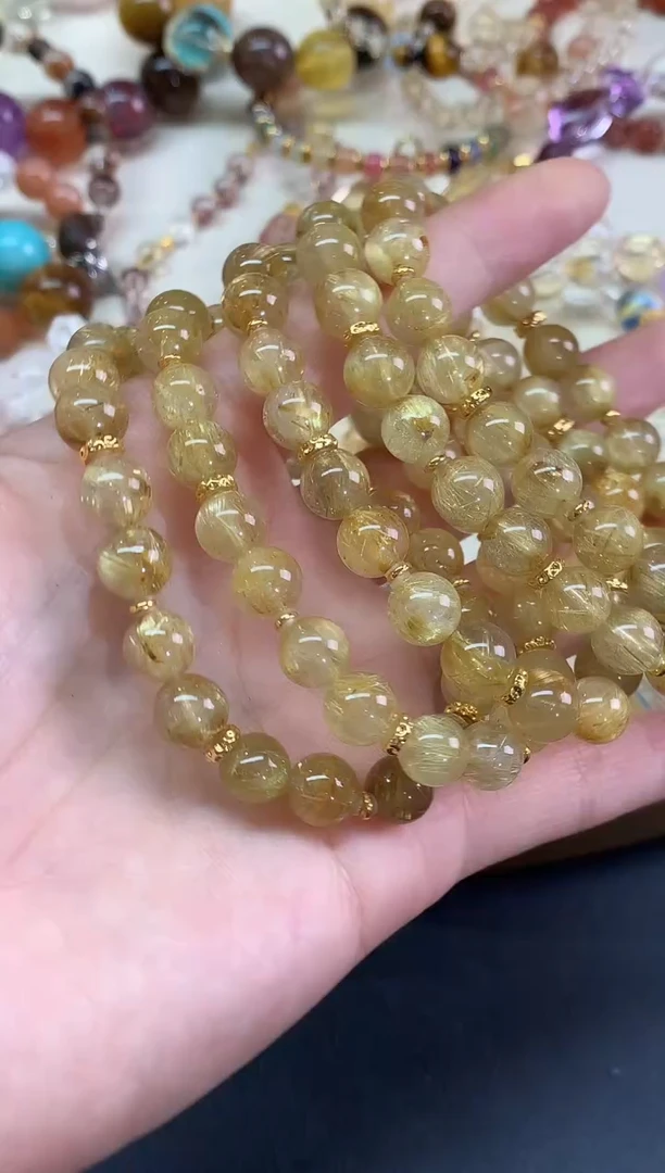 18K金镶嵌手串水晶手串|1500多样性发其一