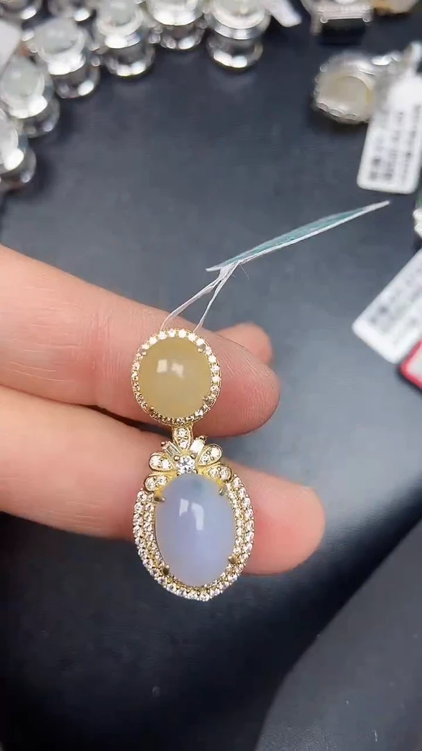 银S925镶嵌戒指翡翠2150