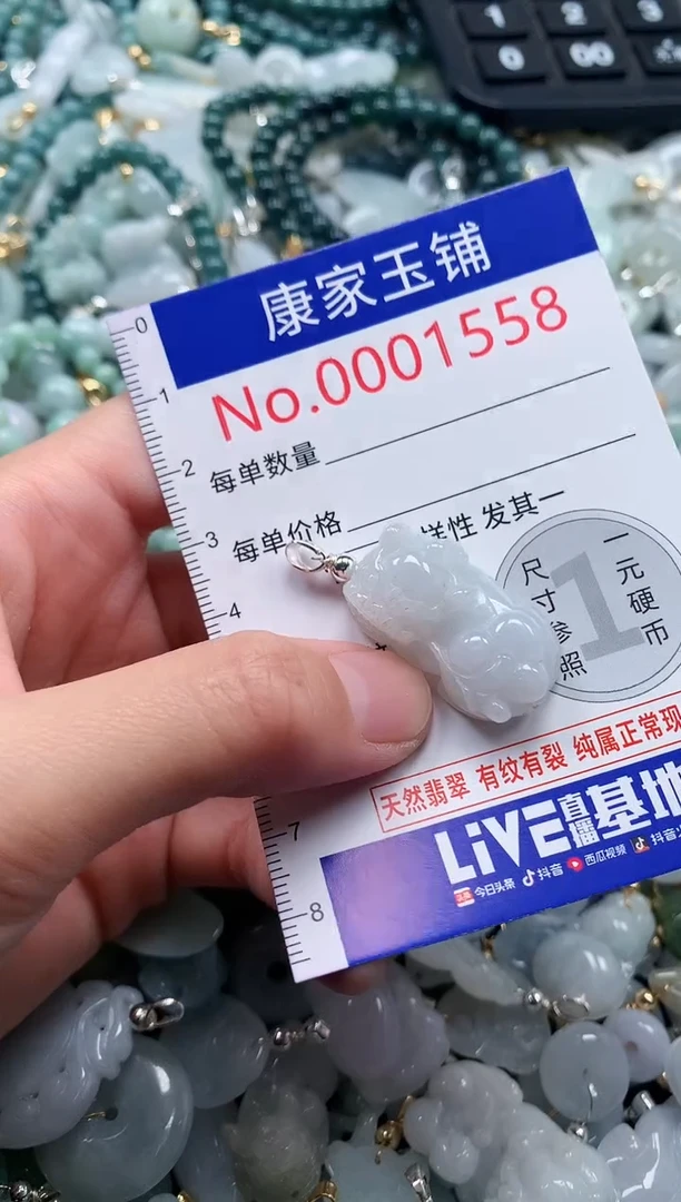 翡翠未镶嵌吊坠(不含链)1558