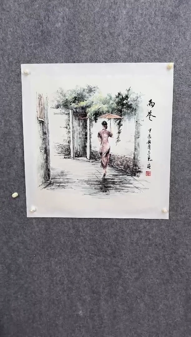 【闪购商品】国画ST-QZC人物绘画作品
