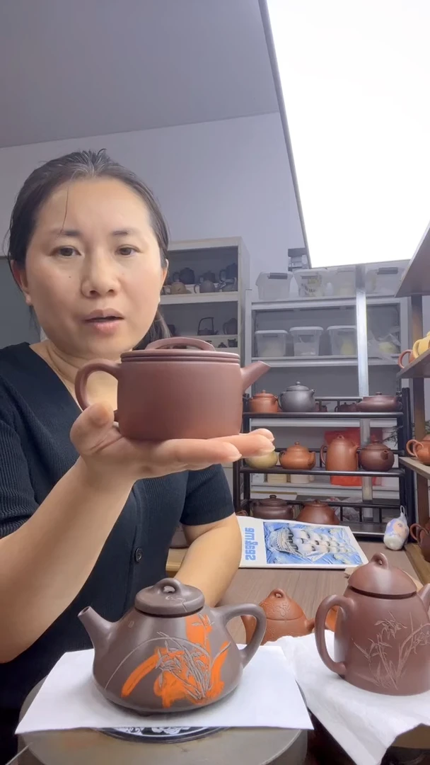 茶壶紫泥汉瓦180cc（原矿黄龙山紫泥）