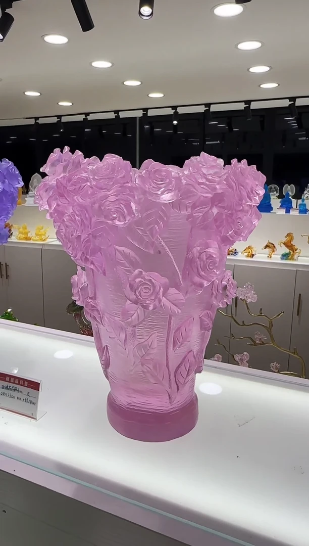 手工艺品琉璃许*大号花瓶