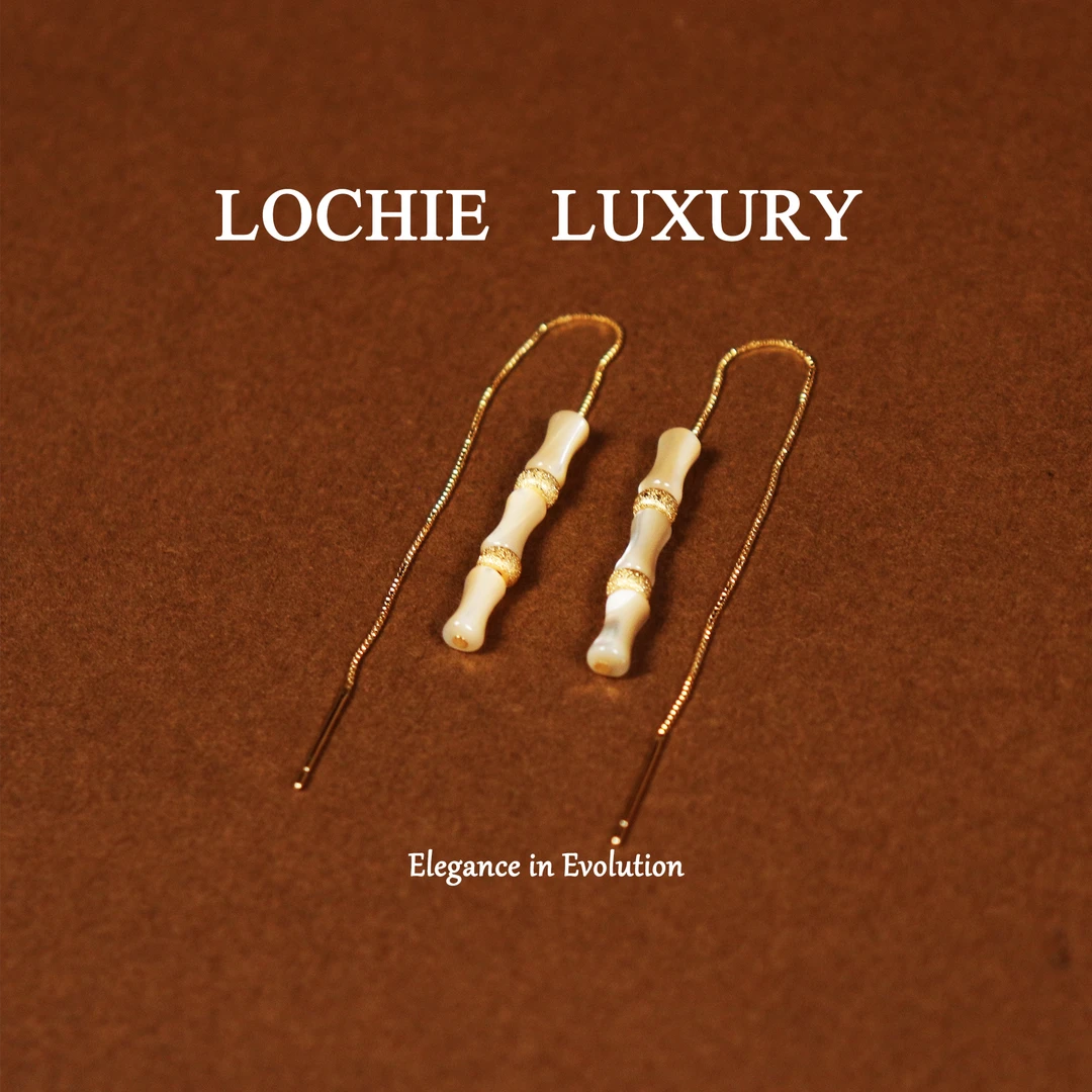 L046【竹节】法式经典气质百搭时尚设计师流苏耳