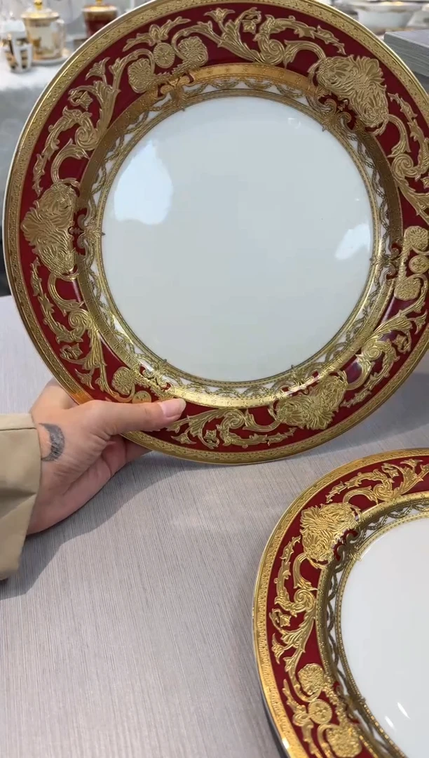 瓷片10.5英寸平盘 1个