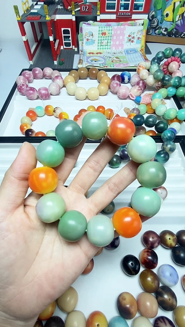 手串菩提根/象牙果手工干磨卡20苹果珠