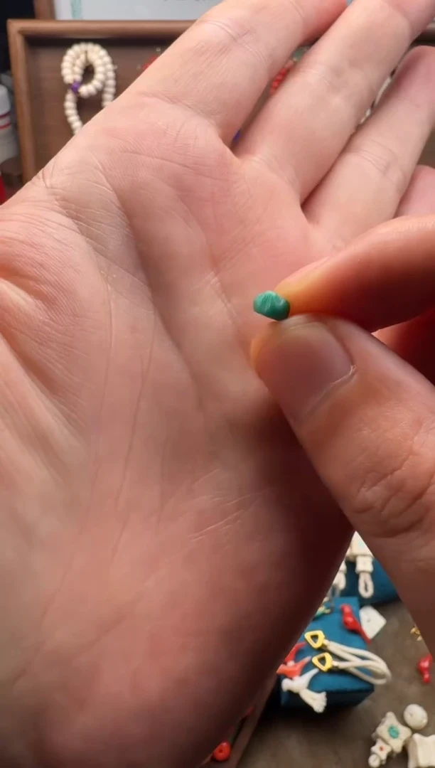 未镶嵌绿松石颈饰斜切配饰6mm
