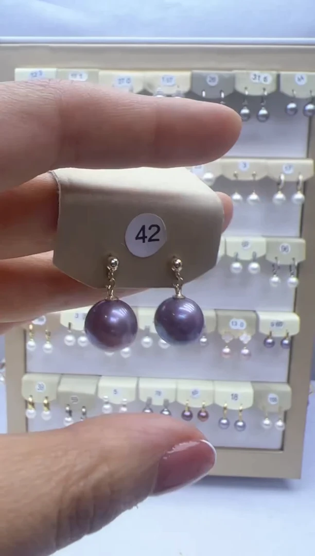 【闪购商品】淡水珍珠耳饰银S925镶嵌42