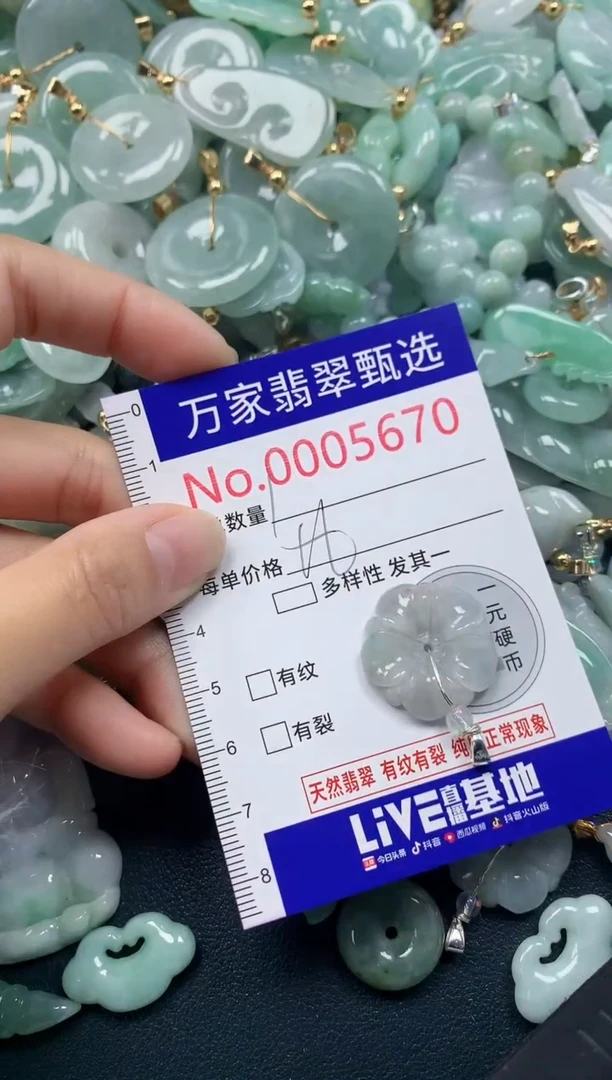 吊坠(不含链)未镶嵌翡翠5670