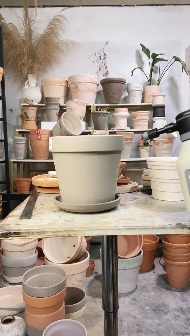 23*21灰陶国际 1盆1托