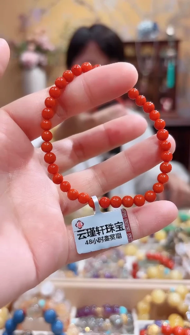未镶嵌手串南红玛瑙设计款珠串5+