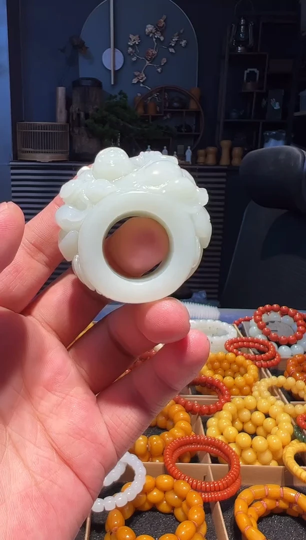 未镶嵌戒指和田玉戒指22+