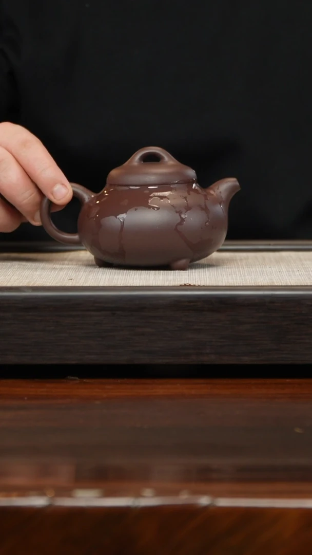 【闪购商品】紫砂茶壶三足喜瓢