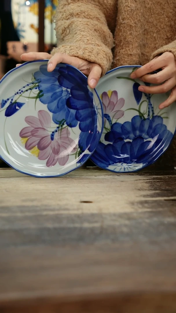 【闪购商品】瓷片景德镇纯手工釉下彩精品花瓶