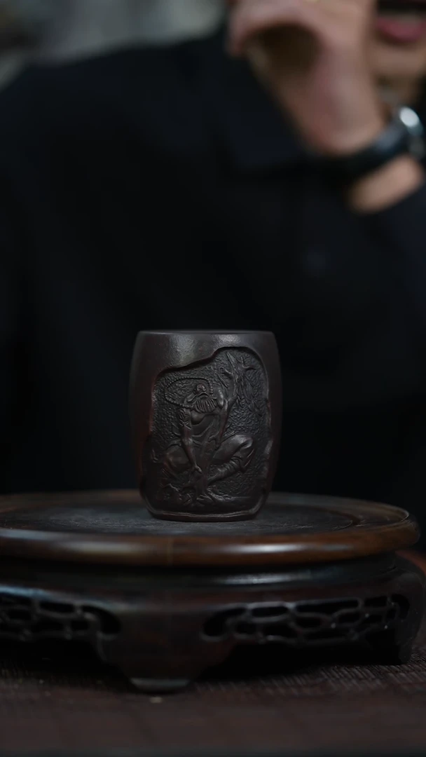 茶杯紫砂宜兴知衍传器精美杯子