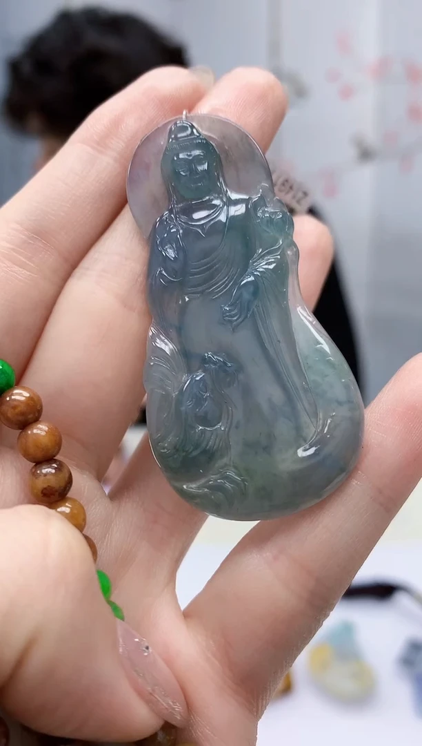 【闪购商品】定制翡翠未镶嵌5145jw-毛货挂件58赠珠链