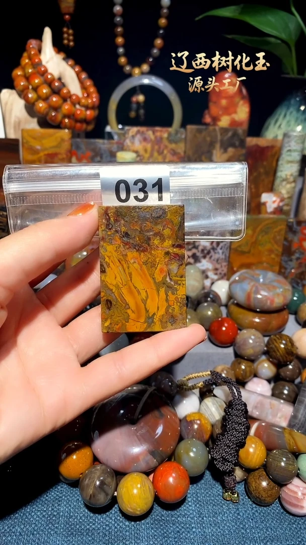 未镶嵌-硅化玉天然北票硅化玉吊坠