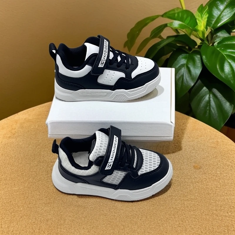 儿童哈比熊春季新款男童女童潮款中性超轻魔术贴运动鞋5063软底