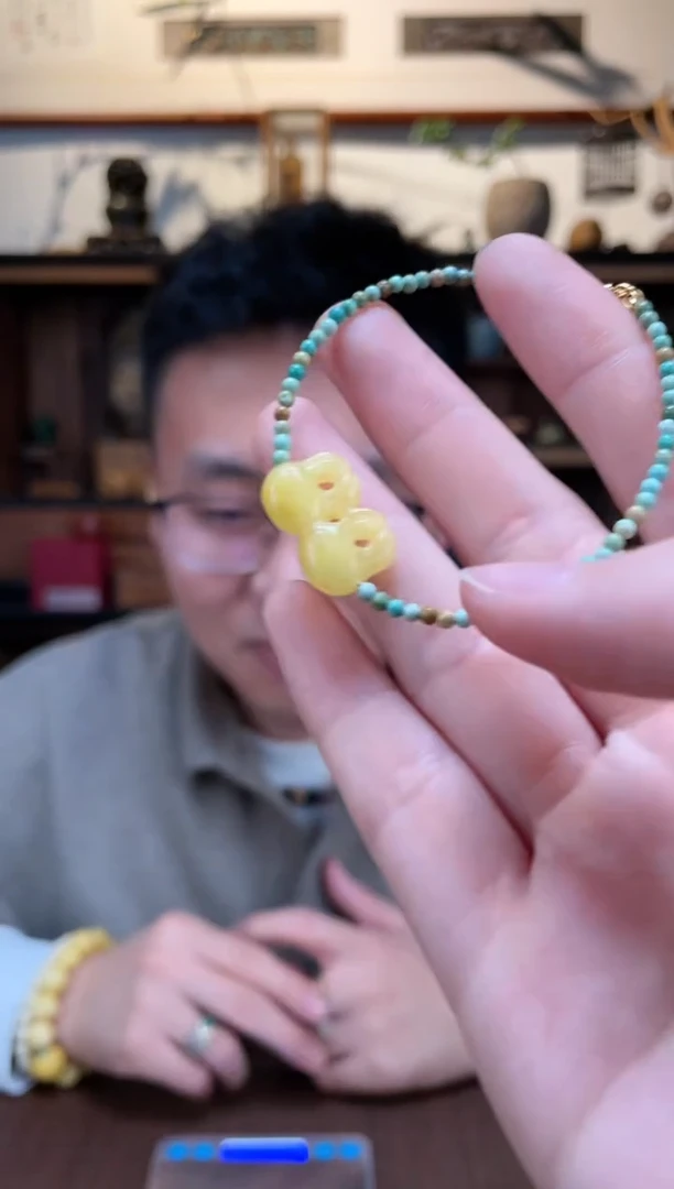 【闪购商品】绿松石手链银S925镶嵌绿松石手链YX