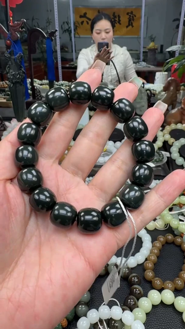 未镶嵌手串和田玉新疆塔青卡14